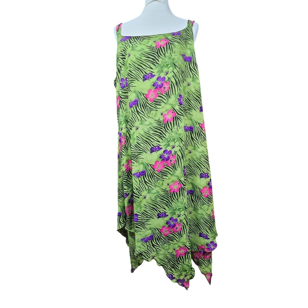 Millie Gabrielle Womens Green Floral Print Sleeveless Dress‎ Size 20